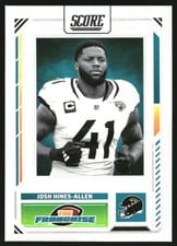 2025 Score The Franchise Josh Hines-Allen #15 card