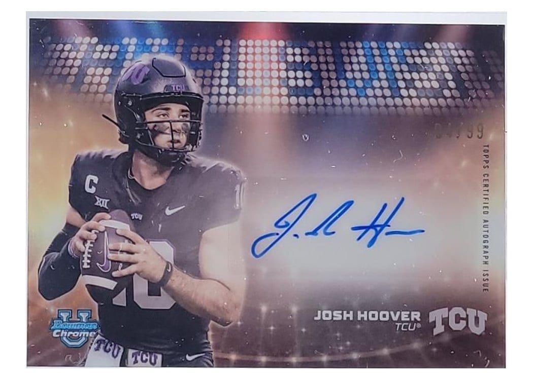 2025 Bowman University Chrome Campus Visit Autographs Josh Hoover #CVA-JH card