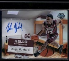 2024-25 Bowman University Chrome Campus Dorm Signatures Josh Hubbard #CDS-JH card