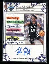 2024-25 Bowman University Chrome Course Load Autographs Josh Hubbard #CLA-JH card