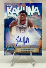 2024-25 Bowman University Chrome The Big Kahuna Autographs Josh Hubbard #BKA-JH card
