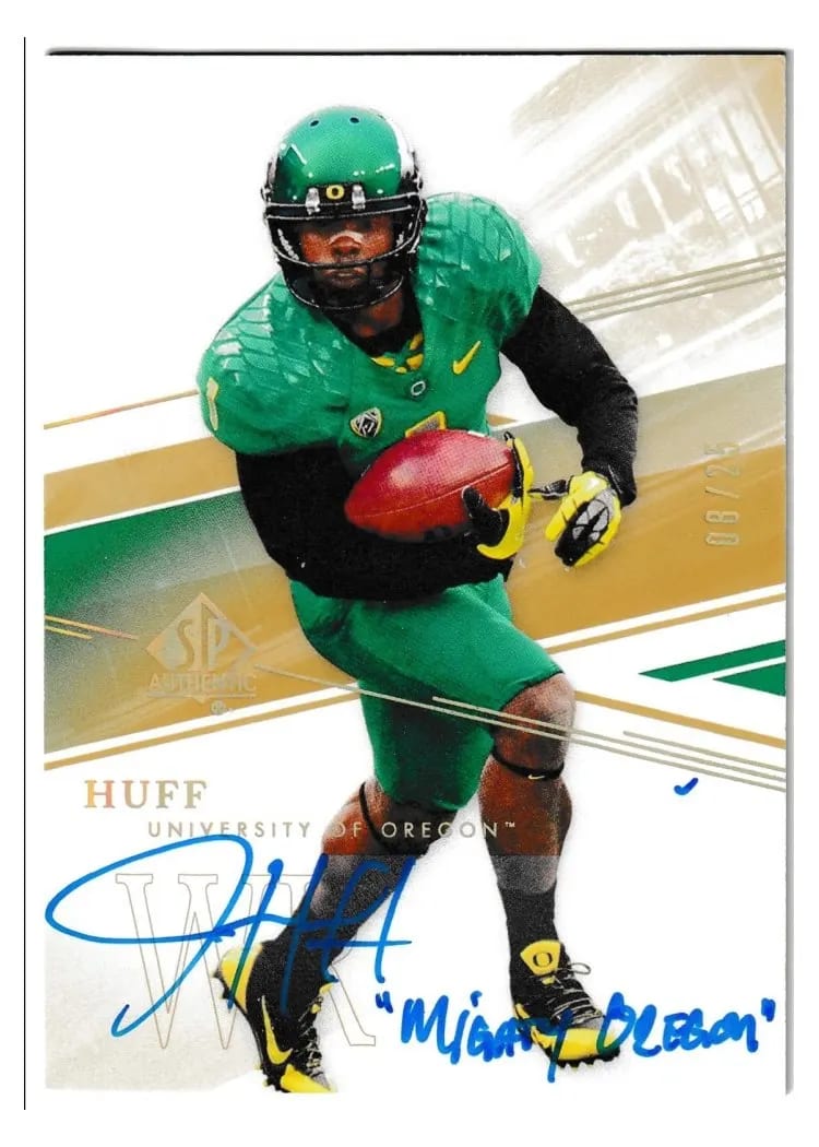 2014 SP Authentic Josh Huff Inscribed Autograph #36 card