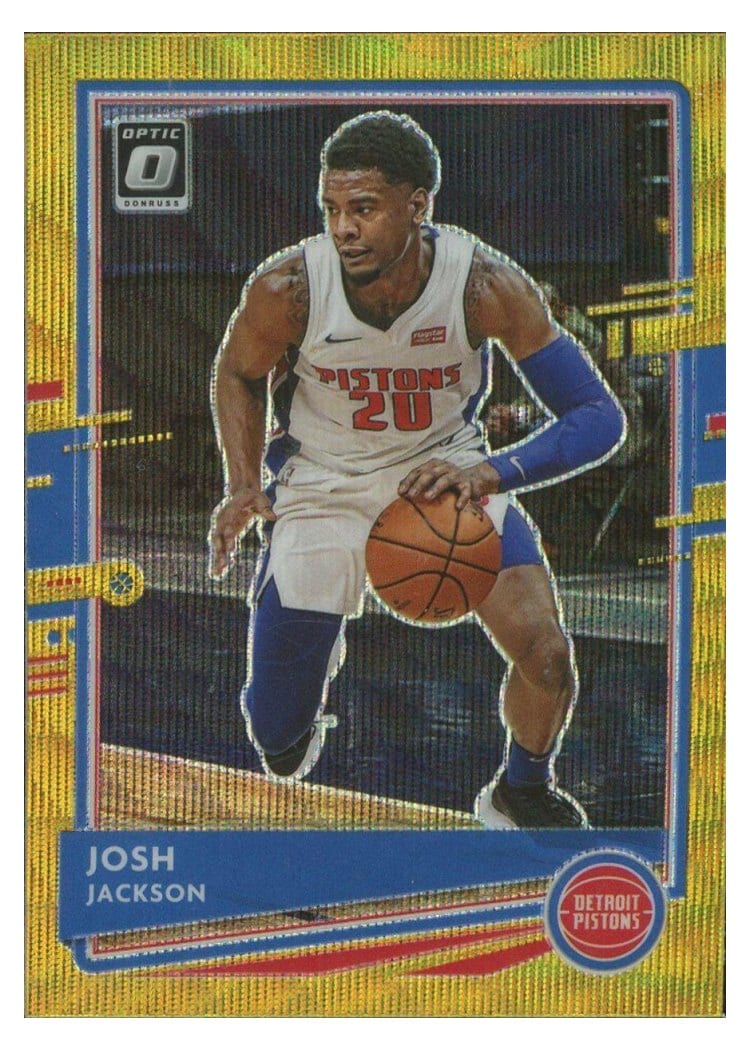 2020-21 Donruss Optic Base Set Josh Jackson Gold Wave #74 card