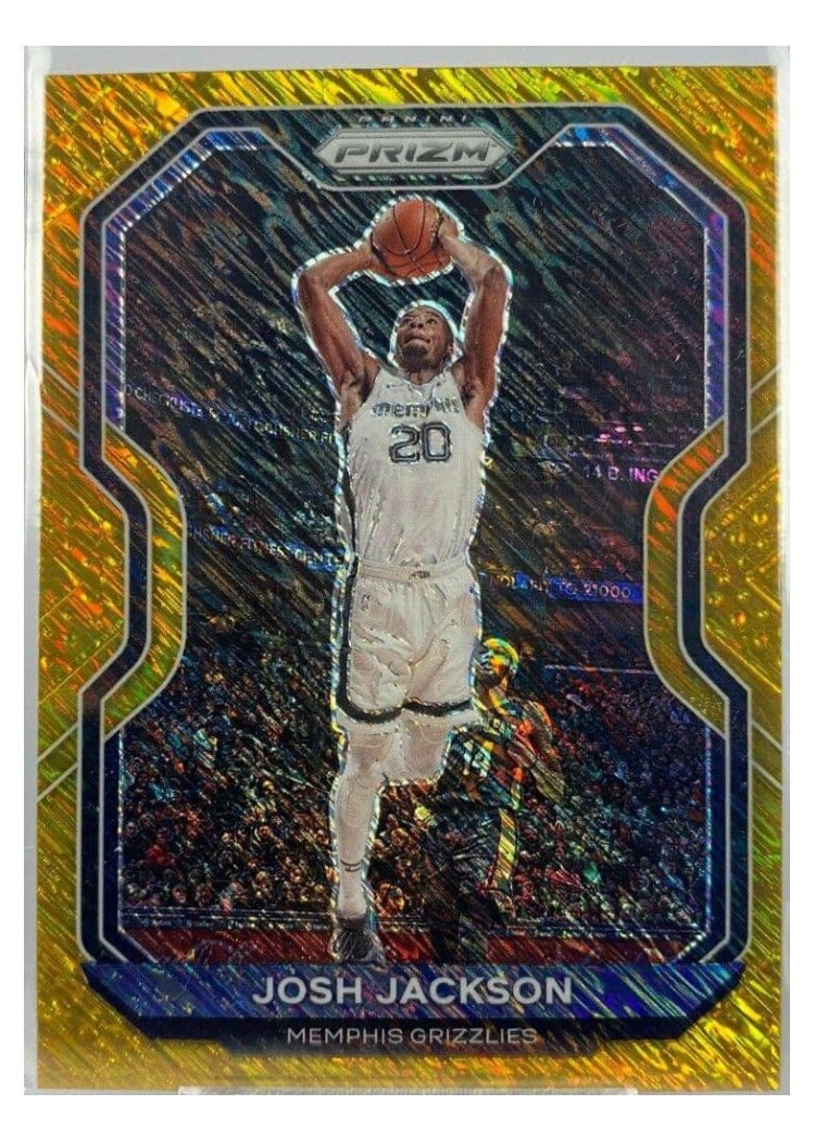 2020-21 Panini Prizm Base Set Josh Jackson Gold Shimmer Prizm #106 card
