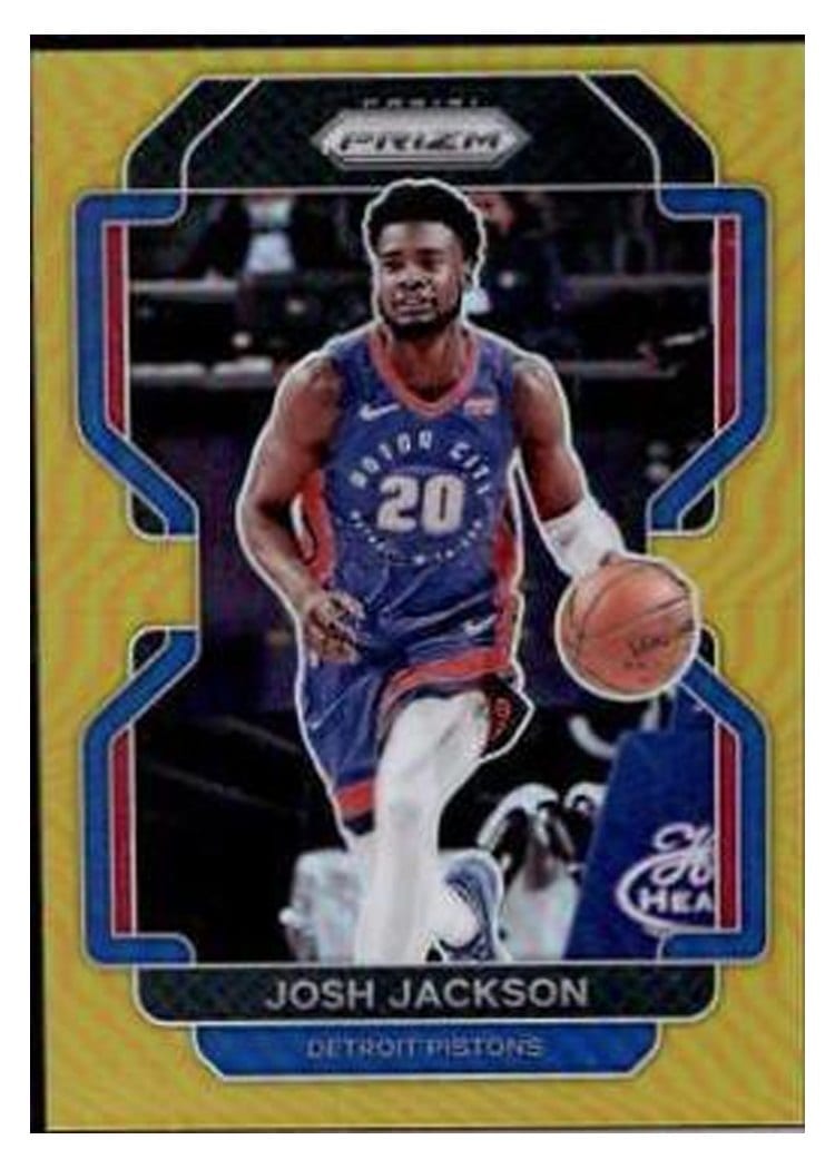2021-22 Panini Prizm Base Set Josh Jackson Gold Prizm #190 card