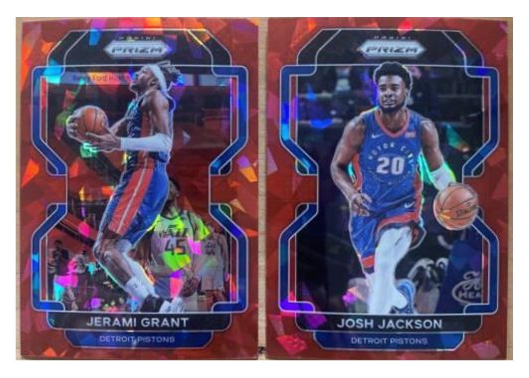 2021-22 Panini Prizm Base Set Josh Jackson Red Ice Prizm #190 card