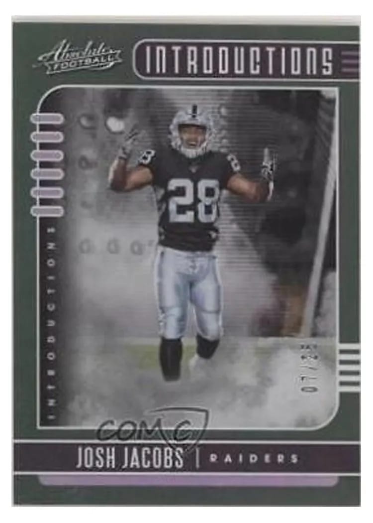 2019 Panini Absolute Introductions Josh Jacobs #12 card