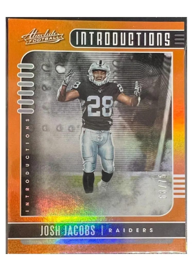 2019 Panini Absolute Introductions Josh Jacobs #12 card