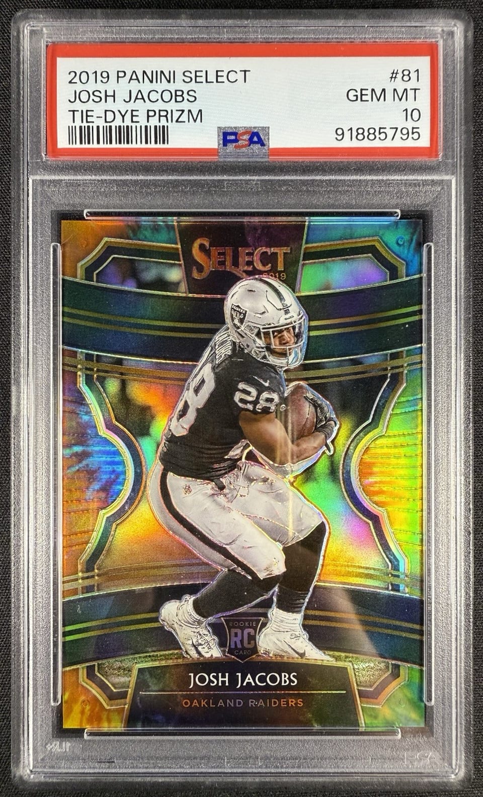 2019 Panini Select Josh Jacobs #81 card