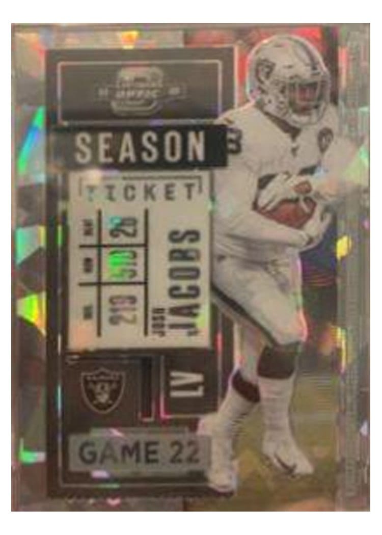 2020 Panini Contenders Optic Josh Jacobs #32 card