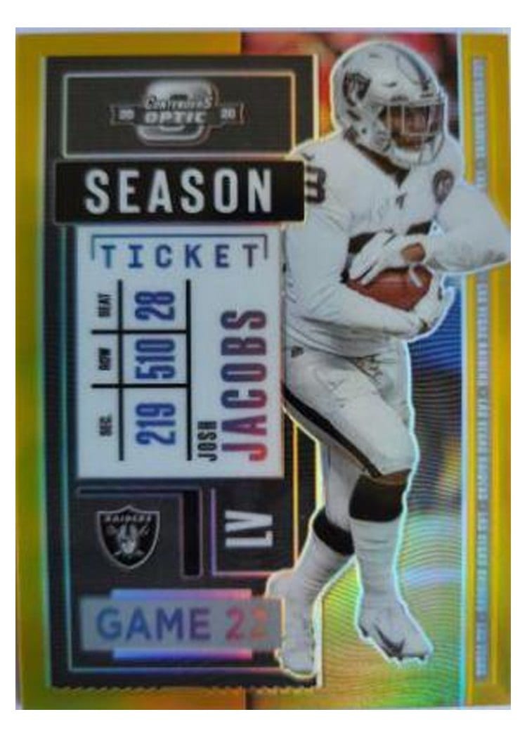 2020 Panini Contenders Optic Josh Jacobs #32 card