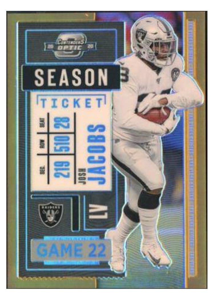2020 Panini Contenders Optic Josh Jacobs #32 card