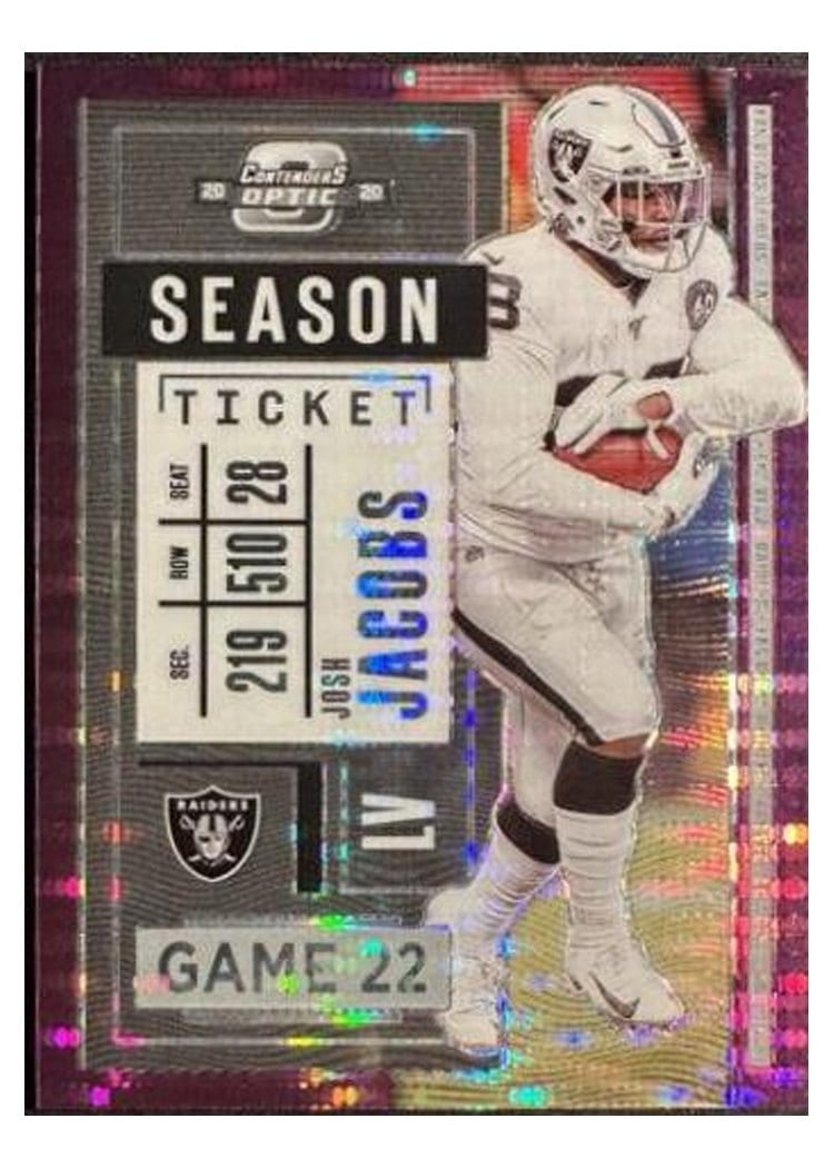 2020 Panini Contenders Optic Josh Jacobs #32 card