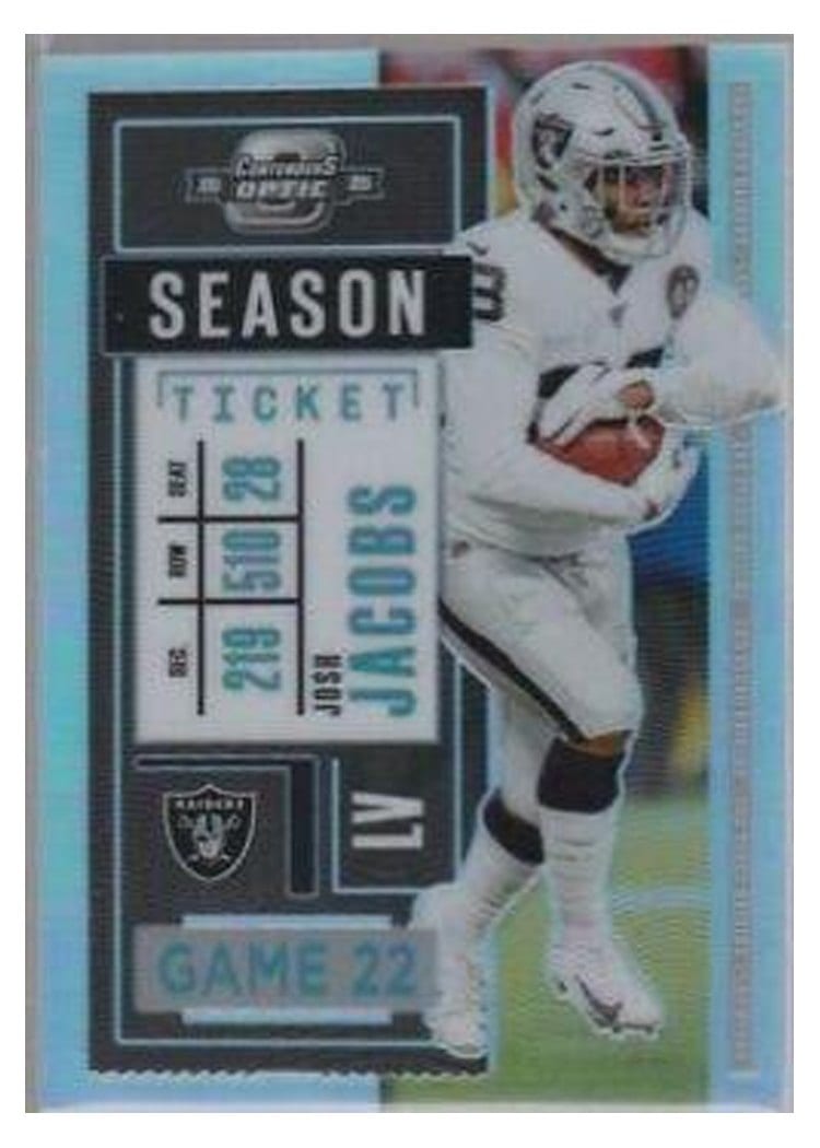 2020 Panini Contenders Optic Josh Jacobs #32 card
