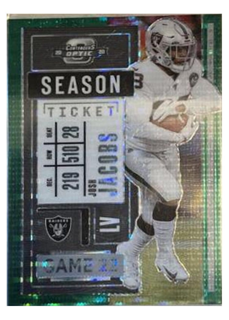 2020 Panini Contenders Optic Josh Jacobs #32 card