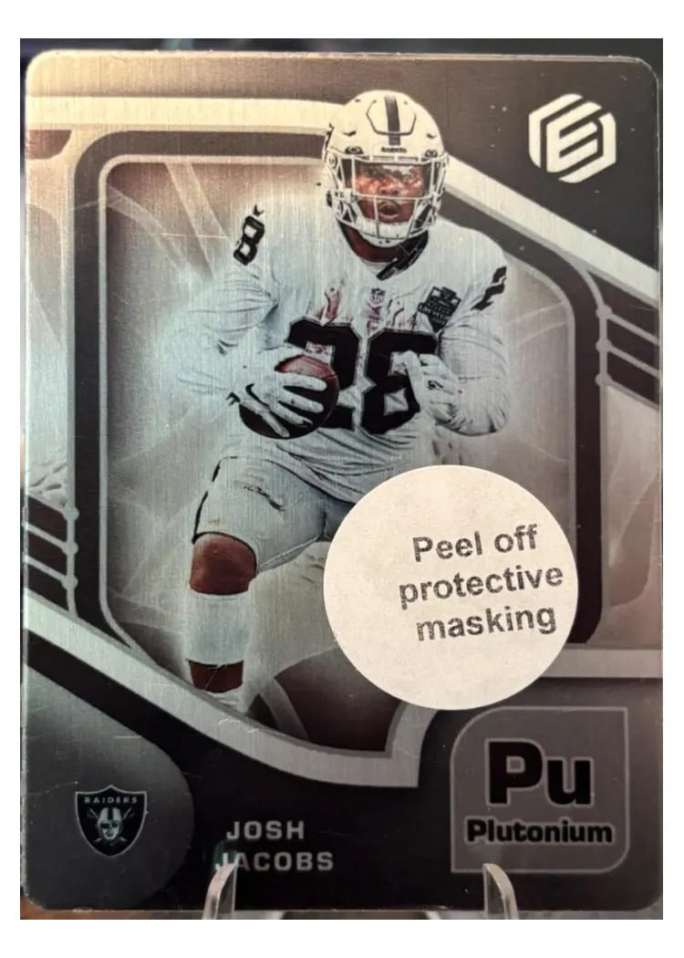 2021 Panini Elements Josh Jacobs Plutonium #26 card