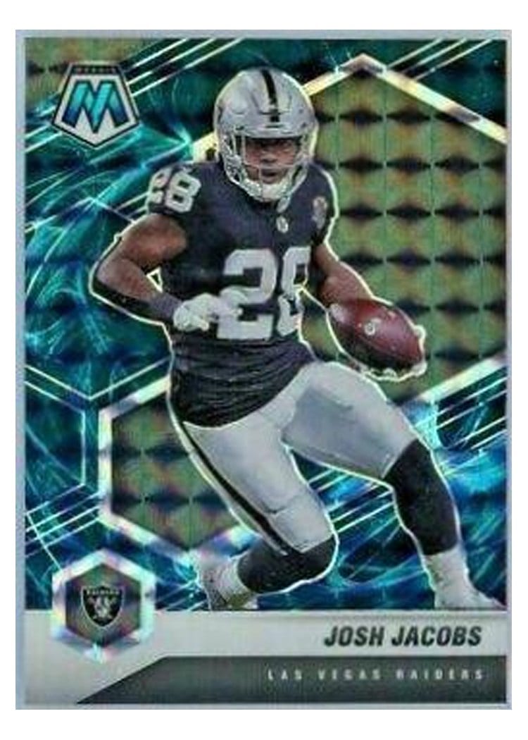 2021 Panini Mosaic Base Set Josh Jacobs #107 card