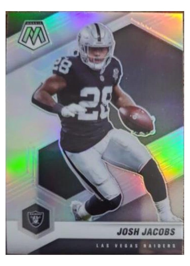 2021 Panini Mosaic Base Set Josh Jacobs #107 card