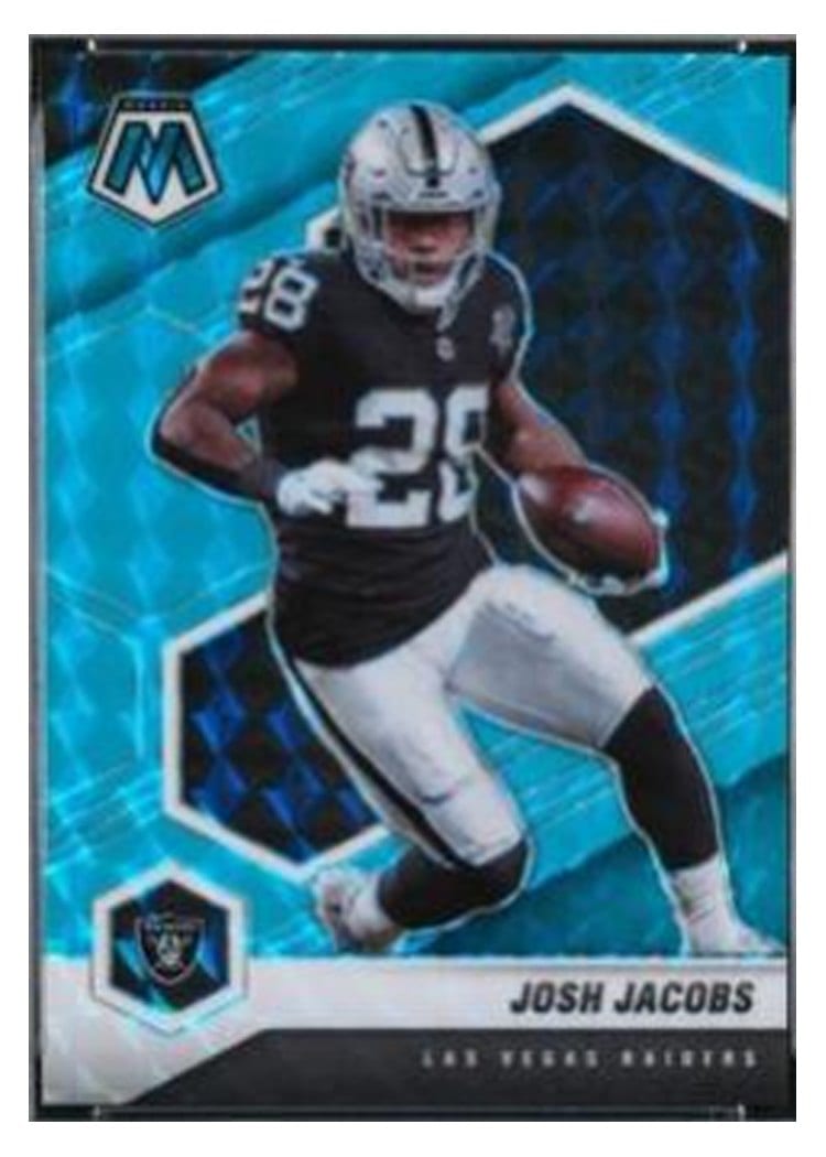 2021 Panini Mosaic Base Set Josh Jacobs #107 card