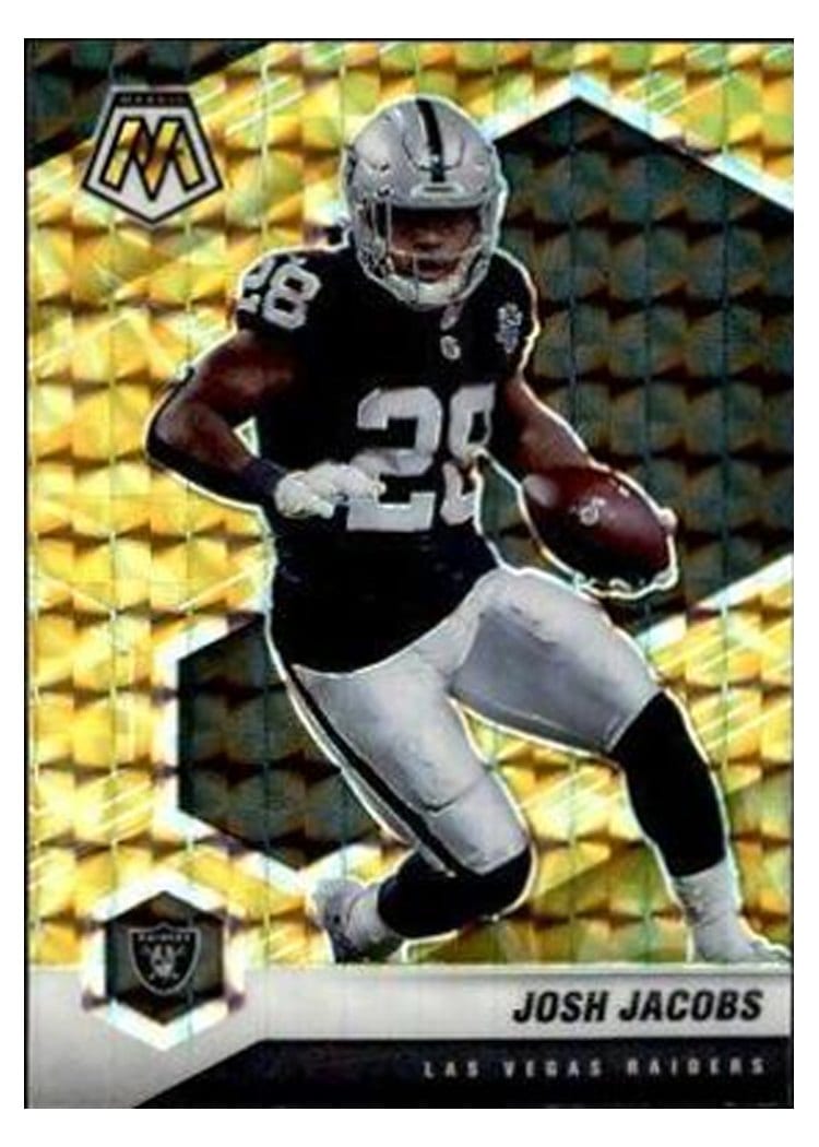 2021 Panini Mosaic Base Set Josh Jacobs #107 card