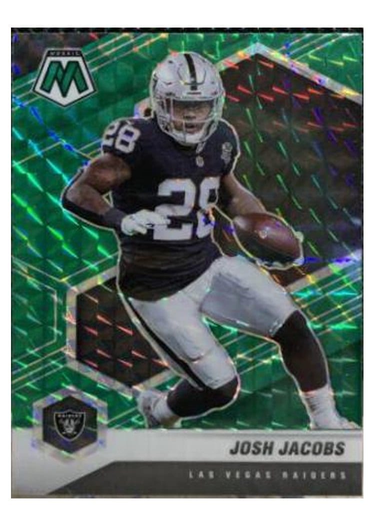 2021 Panini Mosaic Base Set Josh Jacobs #107 card