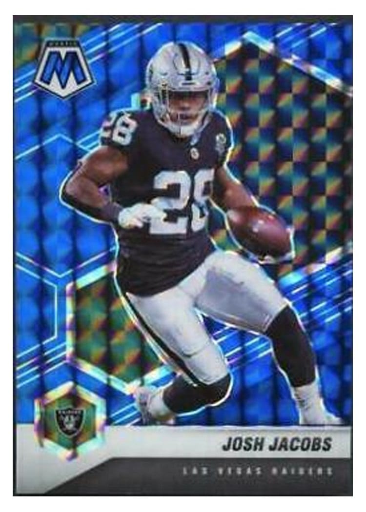 2021 Panini Mosaic Base Set Josh Jacobs #107 card