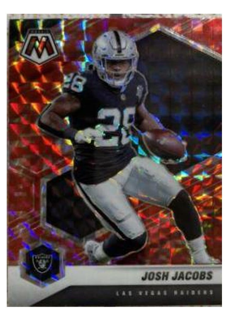 2021 Panini Mosaic Base Set Josh Jacobs #107 card