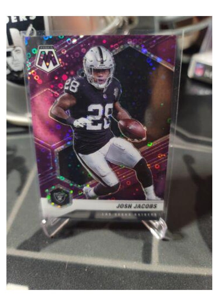 2021 Panini Mosaic Base Set Josh Jacobs #107 card