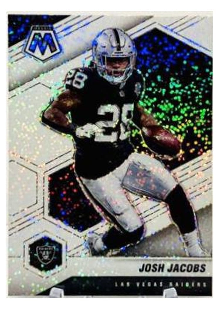 2021 Panini Mosaic Base Set Josh Jacobs #107 card