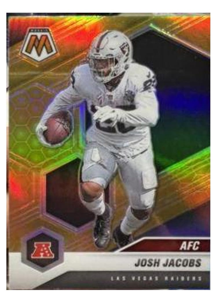 2021 Panini Mosaic Base Set Josh Jacobs #235 card