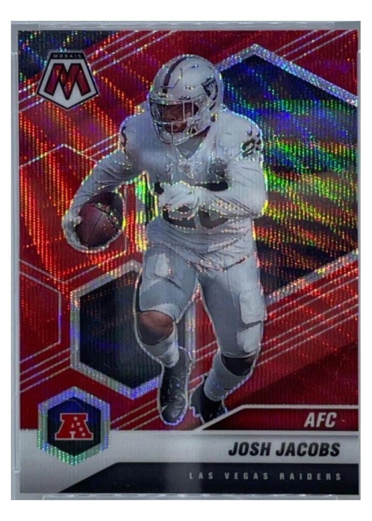 2021 Panini Mosaic Base Set Josh Jacobs #235 card