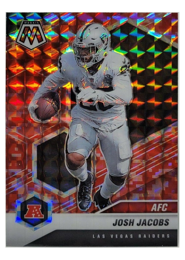 2021 Panini Mosaic Base Set Josh Jacobs #235 card