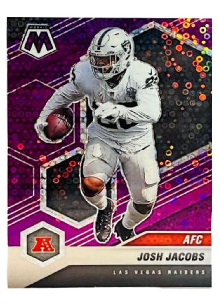 2021 Panini Mosaic Base Set Josh Jacobs #235 card