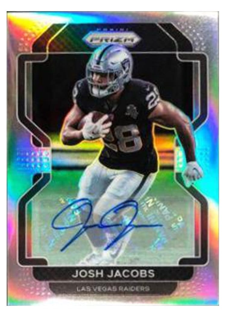 2021 Panini Prizm Base Set Josh Jacobs #180 card
