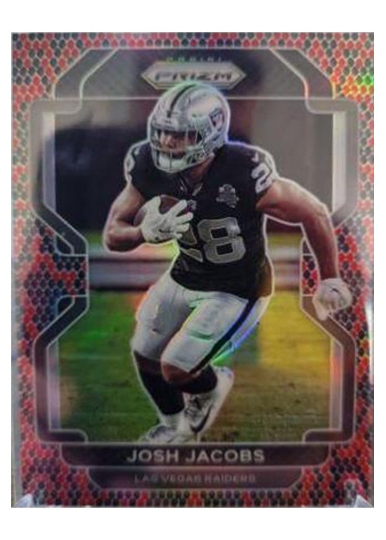2021 Panini Prizm Base Set Josh Jacobs #180 card