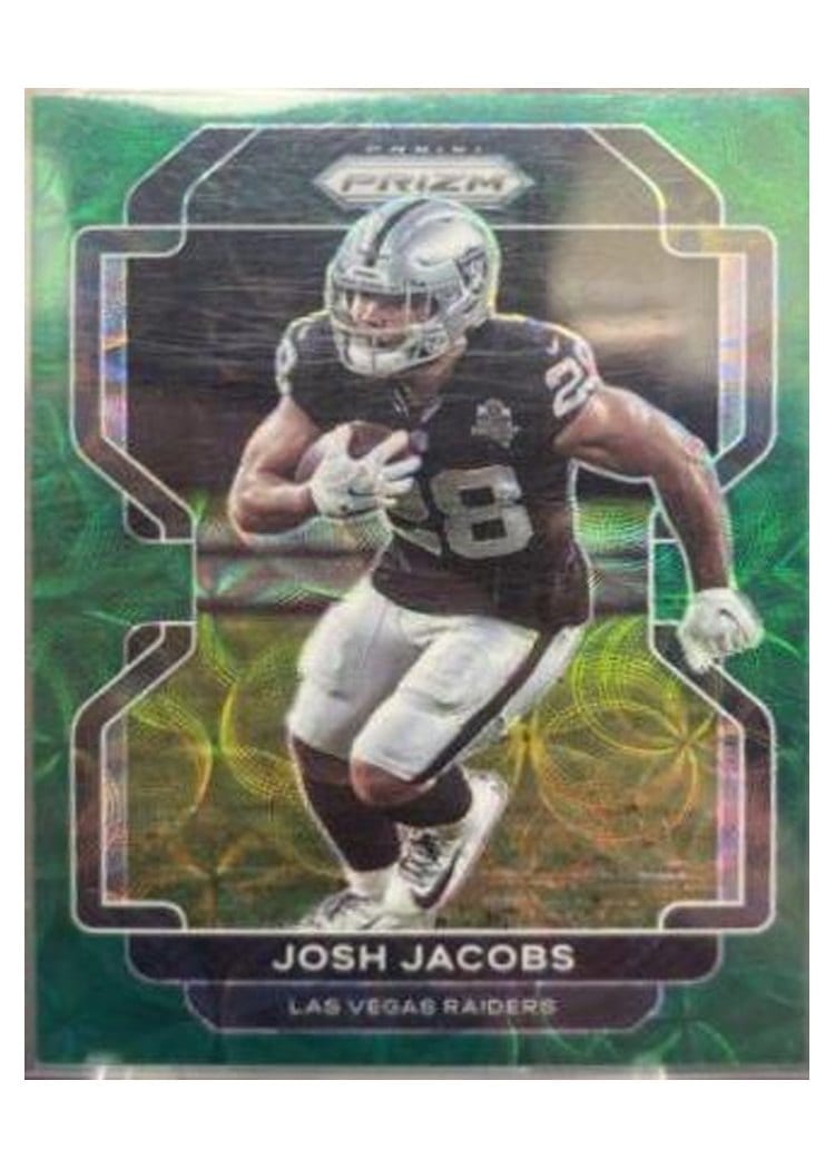 2021 Panini Prizm Base Set Josh Jacobs #180 card