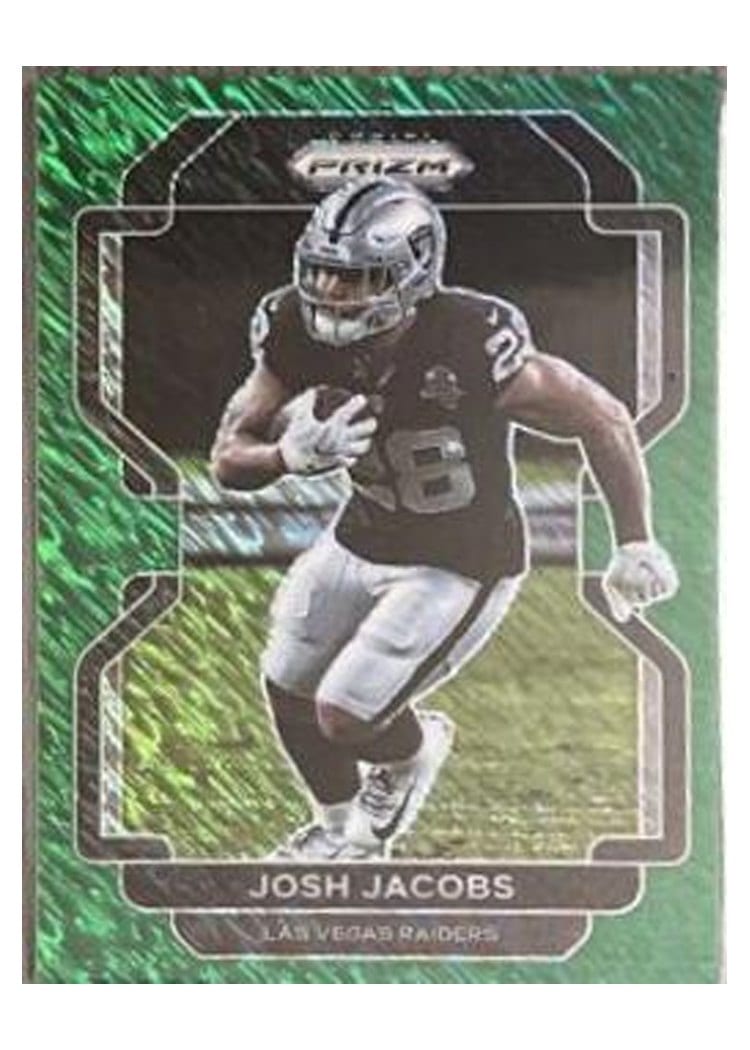 2021 Panini Prizm Base Set Josh Jacobs #180 card