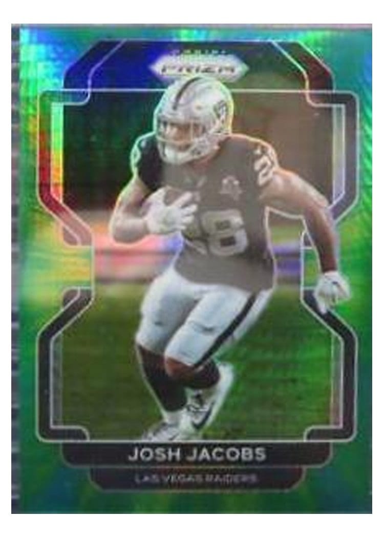 2021 Panini Prizm Base Set Josh Jacobs #180 card
