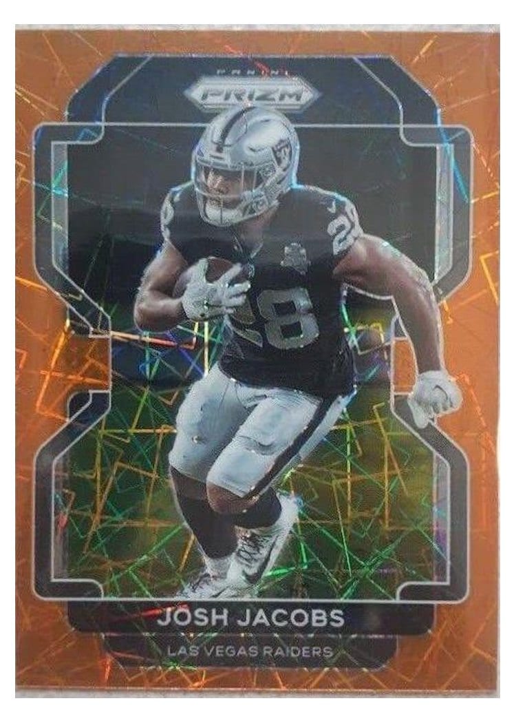 2021 Panini Prizm Base Set Josh Jacobs #180 card