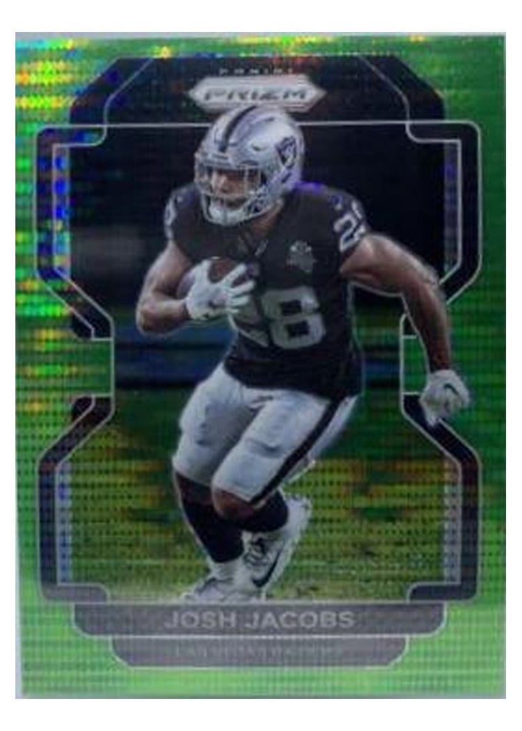 2021 Panini Prizm Base Set Josh Jacobs #180 card
