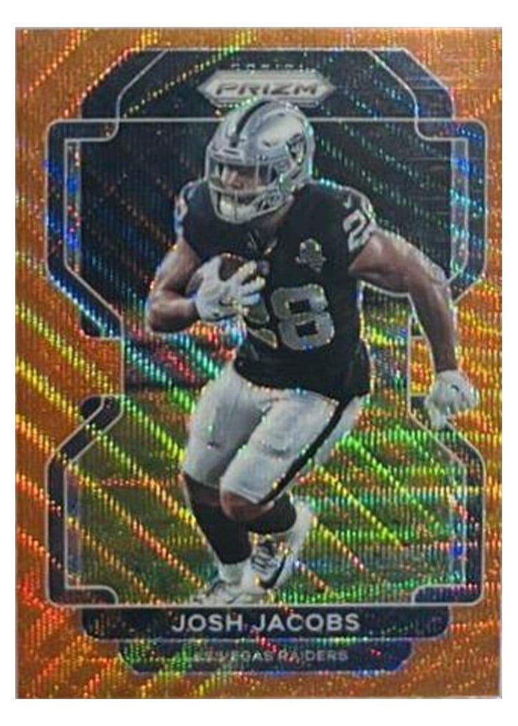 2021 Panini Prizm Base Set Josh Jacobs #180 card