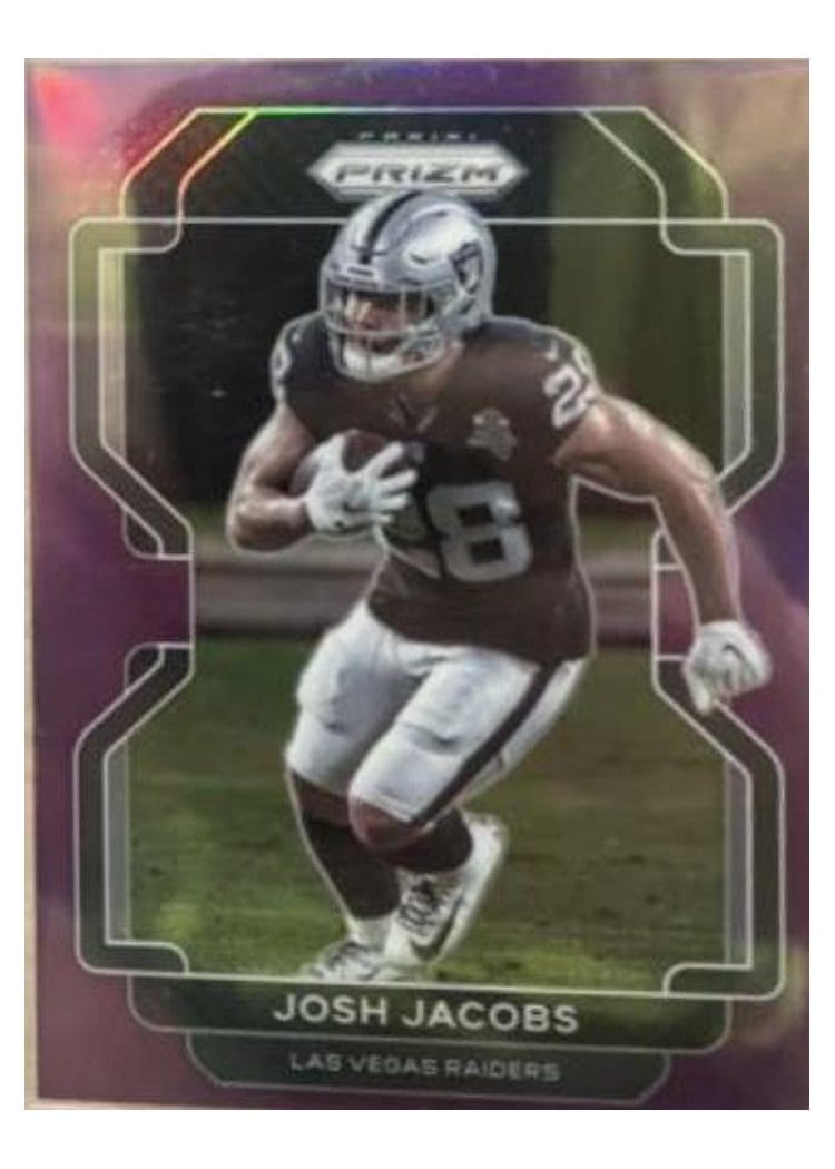 2021 Panini Prizm Base Set Josh Jacobs #180 card