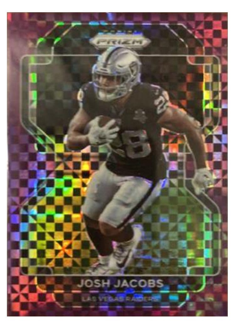 2021 Panini Prizm Base Set Josh Jacobs #180 card
