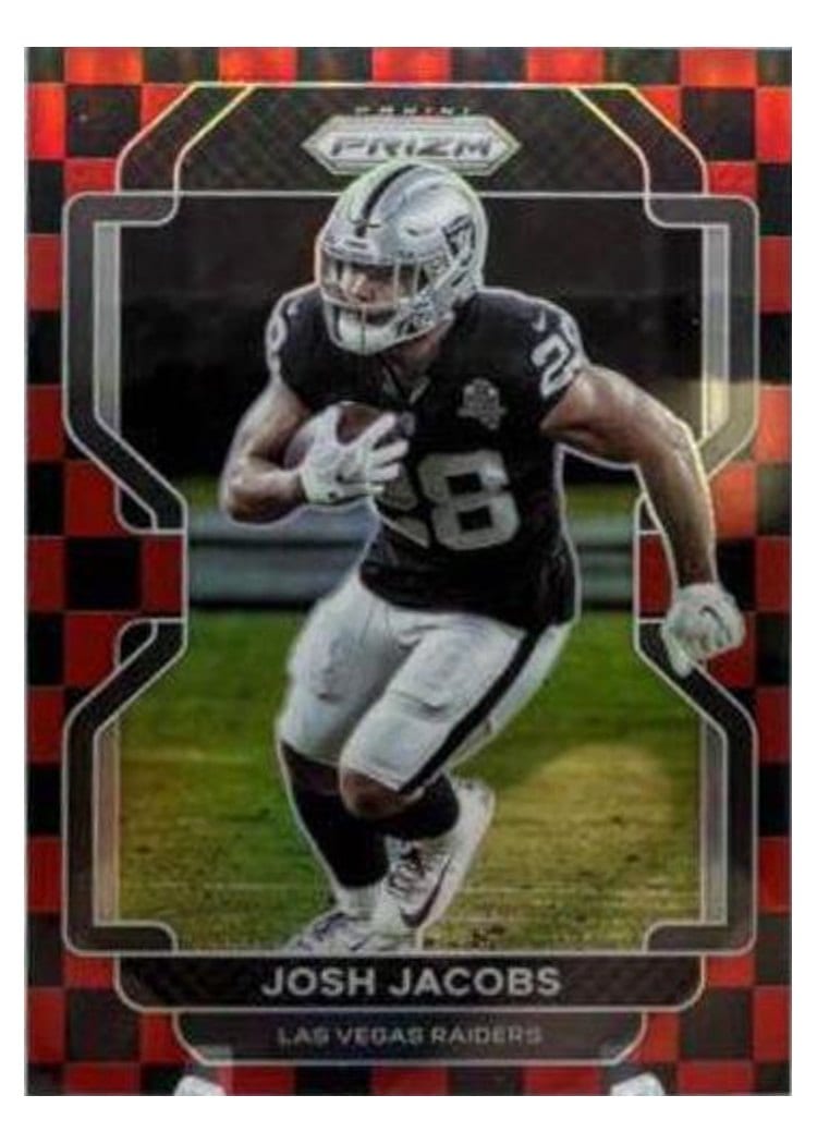 2021 Panini Prizm Base Set Josh Jacobs #180 card