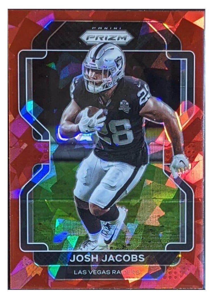 2021 Panini Prizm Base Set Josh Jacobs #180 card