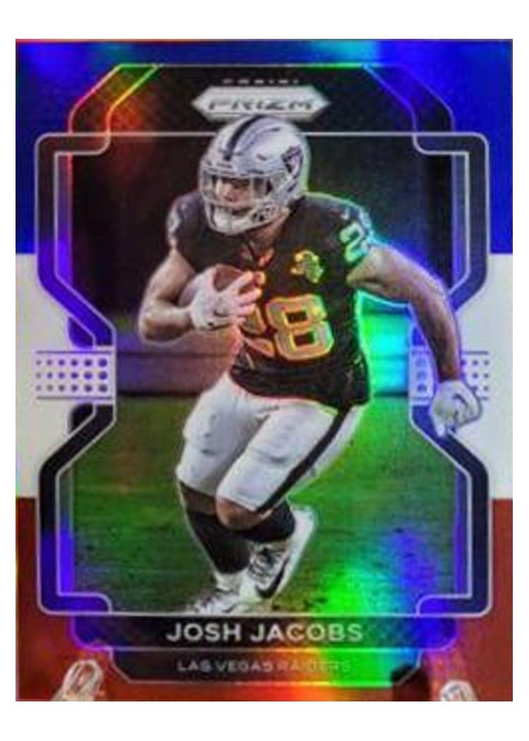 2021 Panini Prizm Base Set Josh Jacobs #180 card