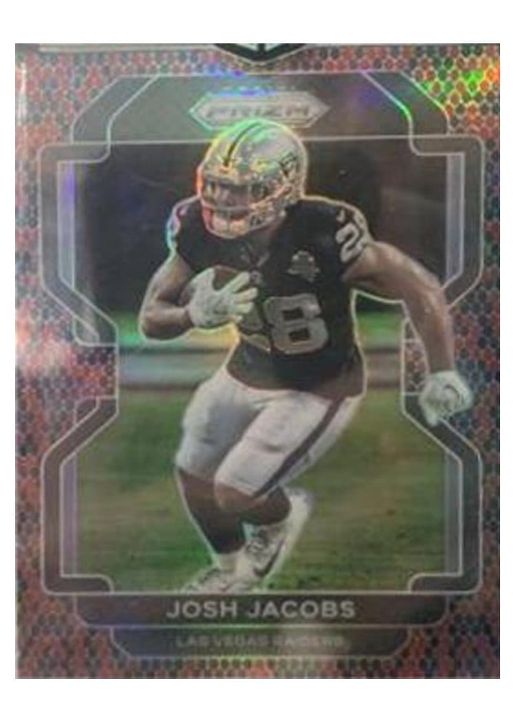2021 Panini Prizm Base Set Josh Jacobs #180 card