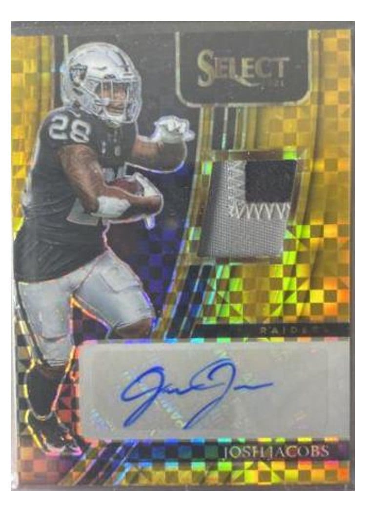 2021 Panini Select Base Set Josh Jacobs #221 card