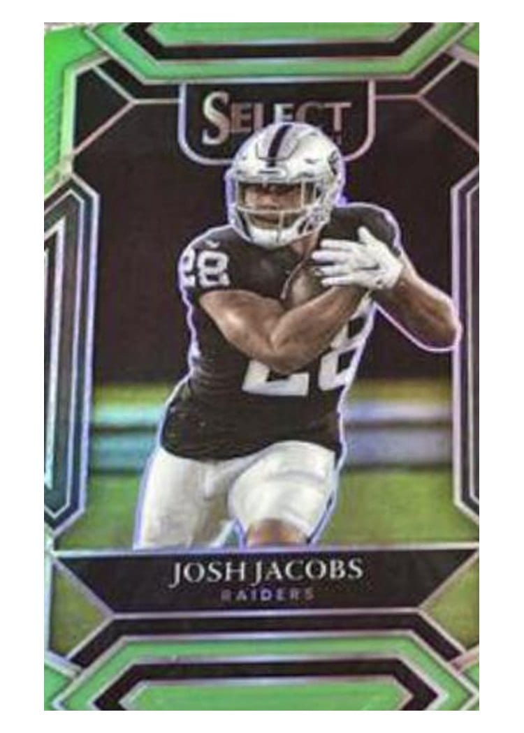 2021 Panini Select Base Set Josh Jacobs #221 card