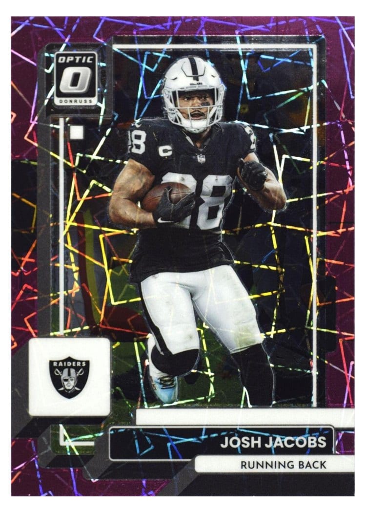 2022 Donruss Optic Base Set Josh Jacobs #102 card